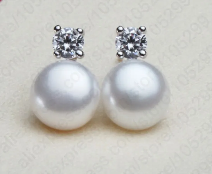 Комплект из колье и серёг серебра 925 пробы|pearl earrings necklace|earrings necklacewedding jewelry sets |