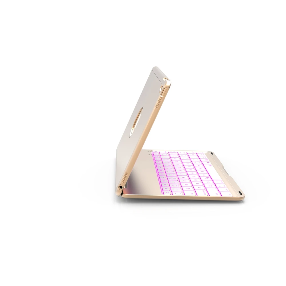 Клавиатура для iPad 9,7 дюймов беспроводной Bluetooth чехол для iPad 9,7 '' флип планшет алюминиевый сплав подставка чехол+ ручка