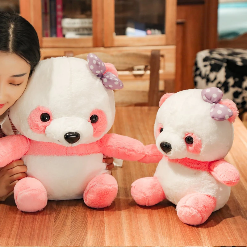 

Lovely coloured panda dolls Dameng Rainbow National Treasure Giant Panda Plush creative dolls