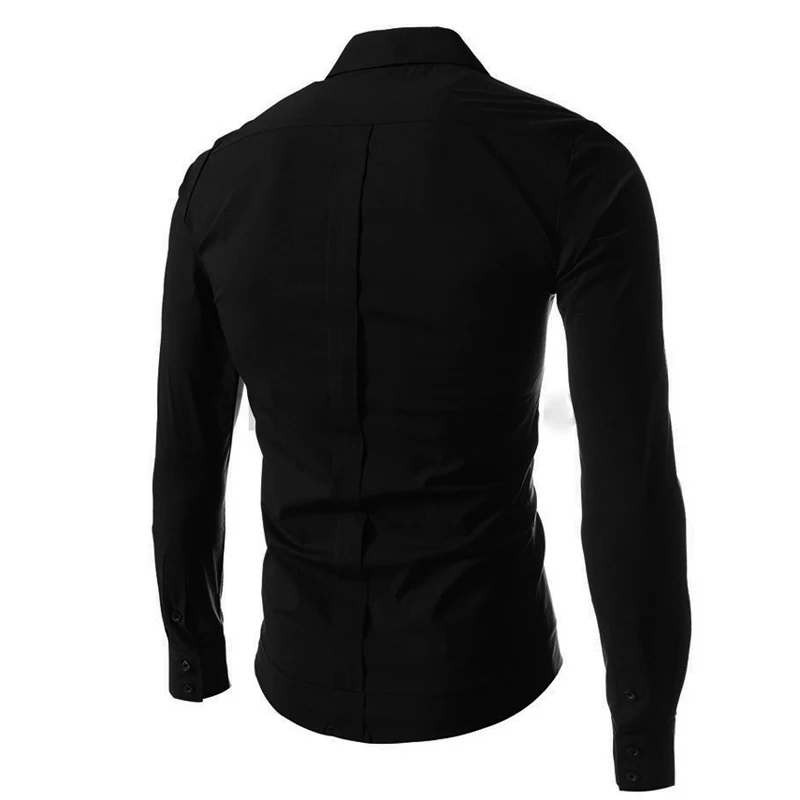 Модная одежда для отдыха весна-осень 2020 Мужская рубашка с диагональной пряжкой