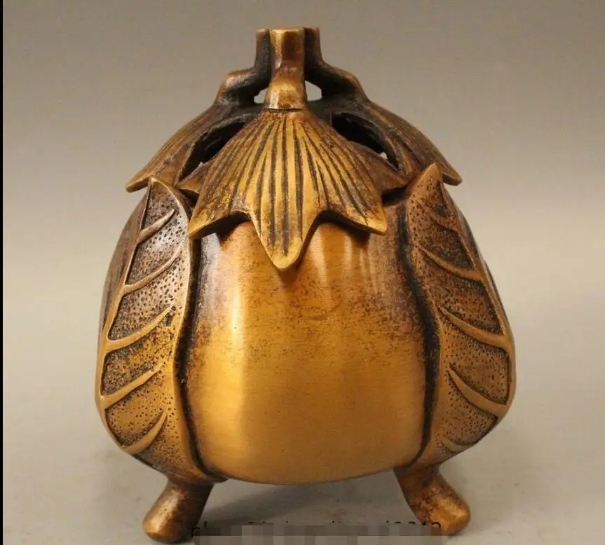 6 &quotКлеймо Китай Династия Китайский Медный лист Цветок Курильница | Дом и сад