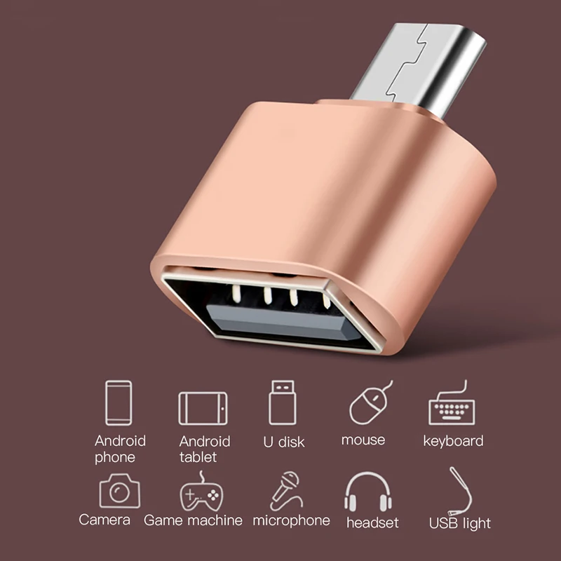 ! Адаптер ACCEZZ OTG Micro USB 2 0 коннектор для смартфонов Android Xiaomi Huawei LG диск флеш мышь