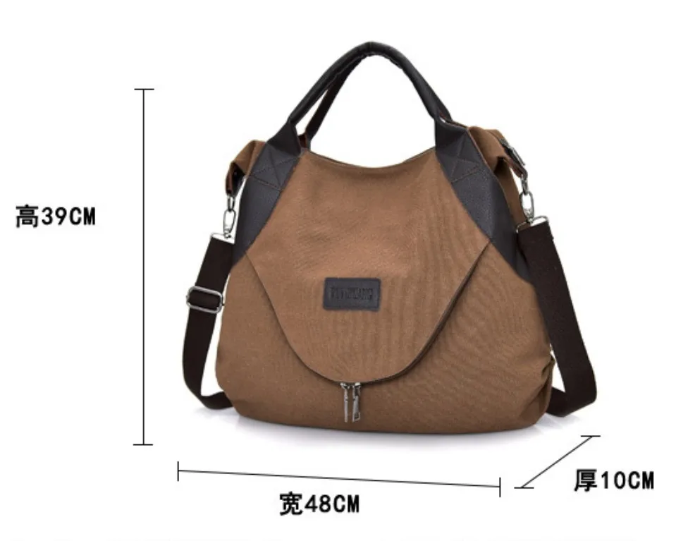 Women's Canvas Handbag High Quality Female Shoulder Bag Weekend Shopping Tote Work School Ladys Handbags | Багаж и сумки