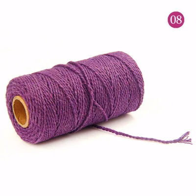 Meetee 1 шт. двуцепочечной хлопчатобумажной веревки DIY Костюмы пакетный браслет ювелирные подарочные коробки шнура Свадебные Новогодние украшения BD220 - Цвет: 08