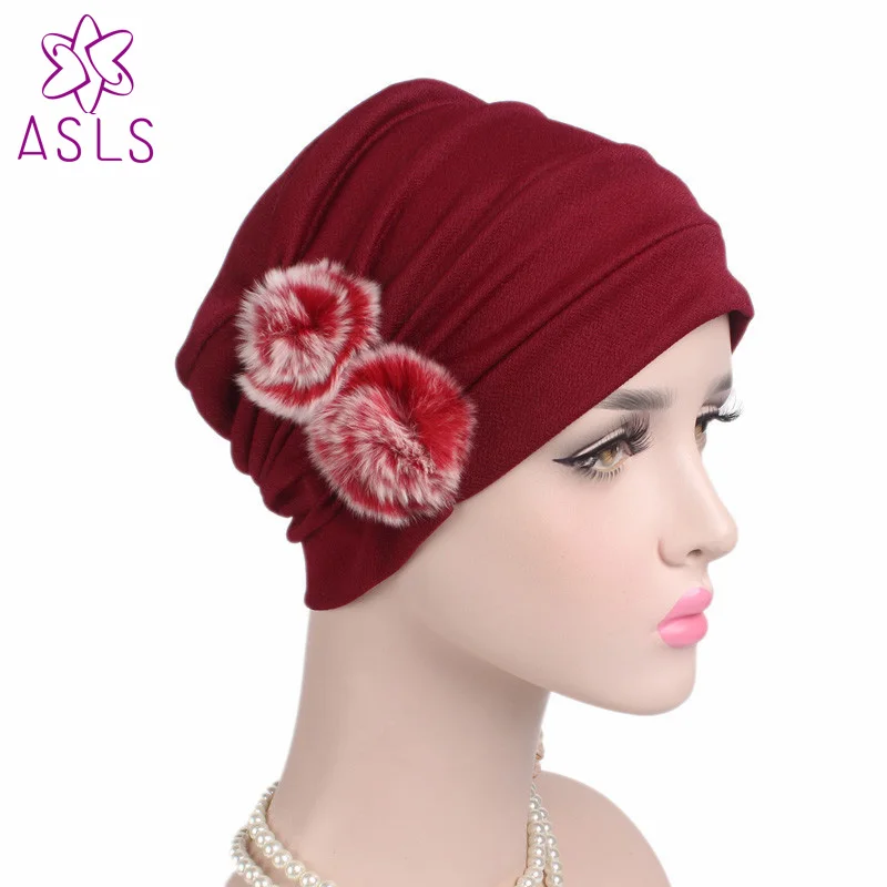 2 шт./компл. Модная элегантная двойная 3d Цветочная шапка Хемо для женщин сна