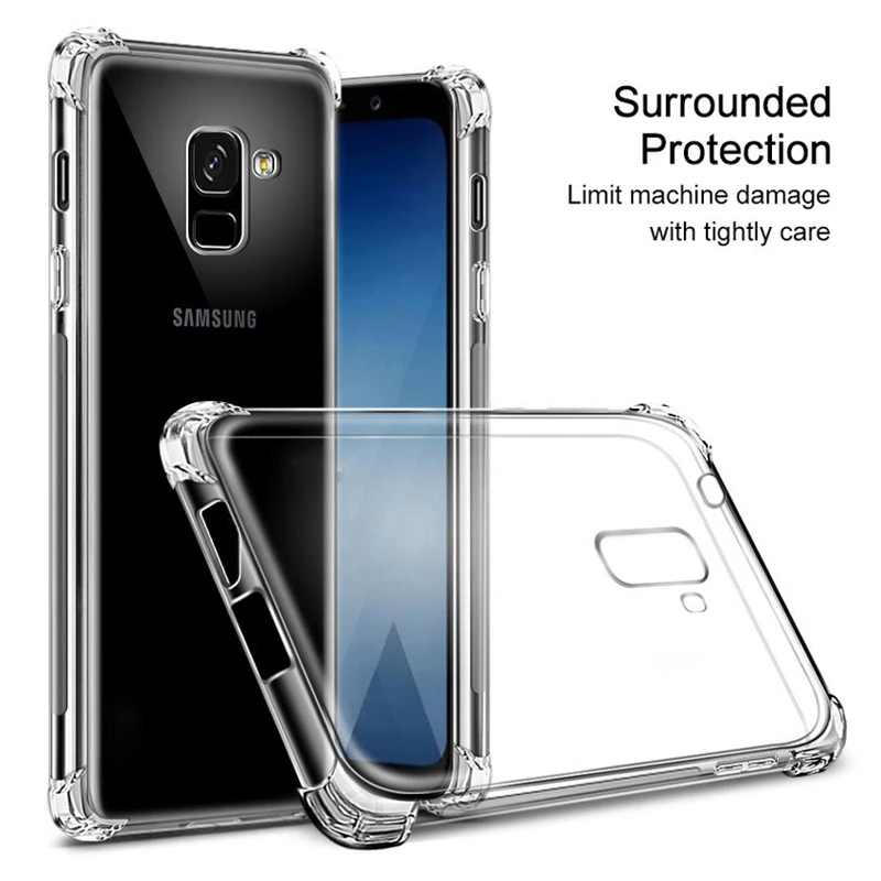 Прозрачный для samsung A6 2018 чехол Сельма Мягкие TPU A8 защиты телефона Galaxy a6 плюс |