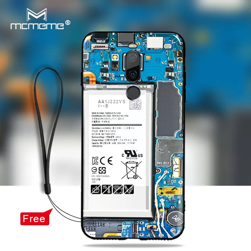 Case For meizu X8 x 8 cover Soft TPU Silicone Back Cover Pretty interesting battery painting for phone case |