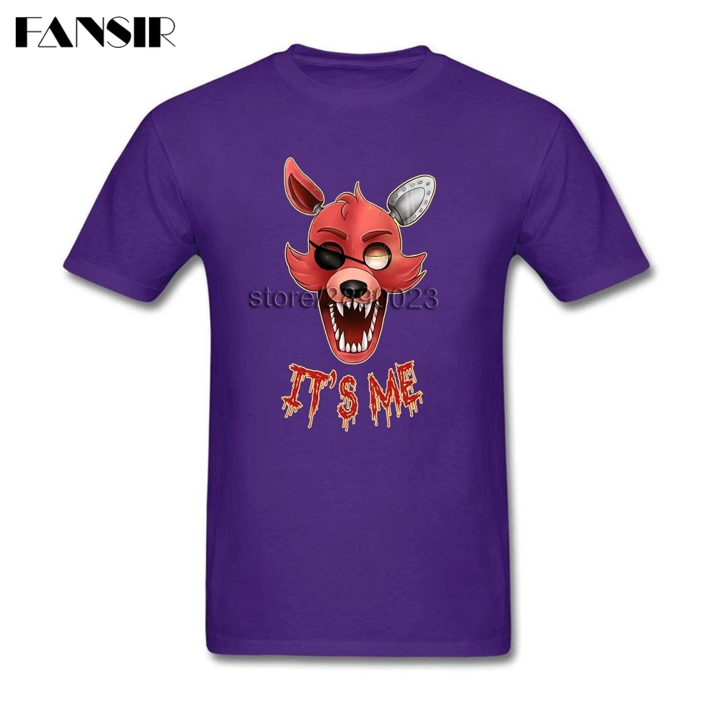 Футболка FNAF Мужская классическая хлопковая рубашка с коротким рукавом топ на