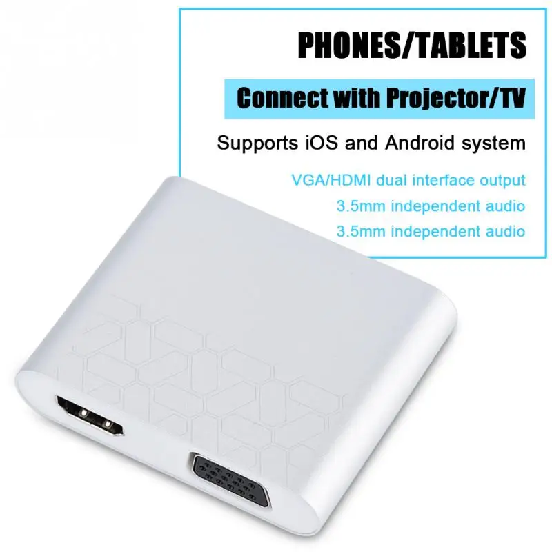 Адаптер видеоконвертера с USB/Micro USB на VGA HDMI адаптер цифровой HDTV док станция для