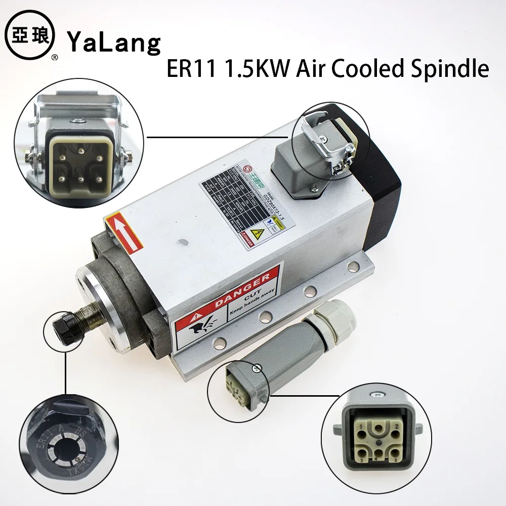 Деревообрабатывающий фрезерный станок с ЧПУ мотор шпинделя 1.5kw ER11 воздушным
