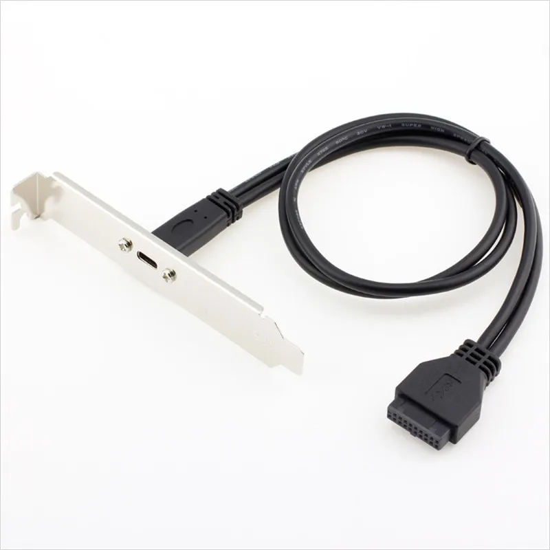 50 см Тип C USB мама к 3 0 материнская плата 20Pin панель монтажный кабель с задней