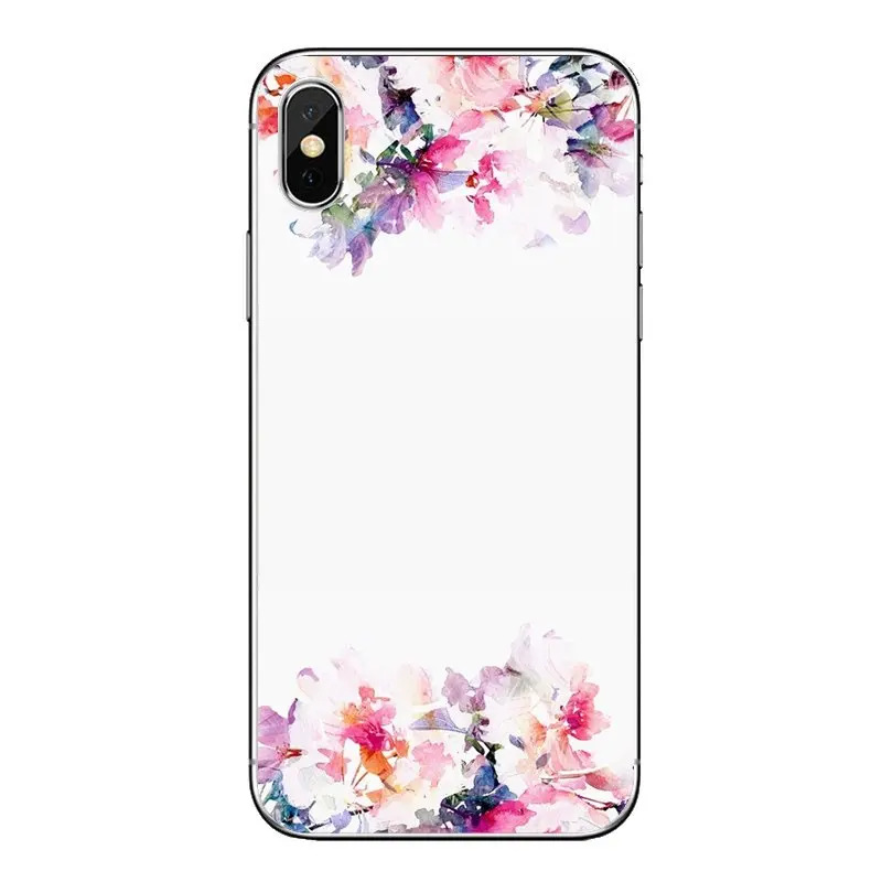 Для iPod Touch iPhone 4 4S 5 5S 5C SE 6 S 7 8 X XR XS Plus MAX милые цветы опрятные цветочные полосы с
