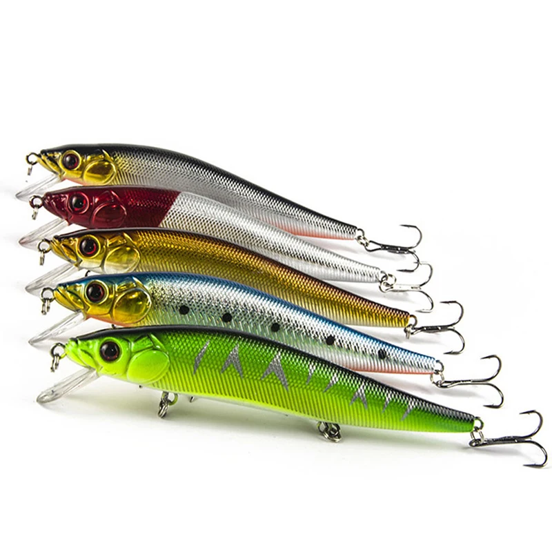 WALK FISH 5 шт./лот рыболовная приманка гольян 14 см 23 7 г жесткая с 3 рыболовными