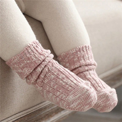 Pink socks Носки для малышей от 0 до 24 месяцев Милые Мягкие нескользящие носки для новорожденных мальчиков и девочек модные - Цвет: Pink socks