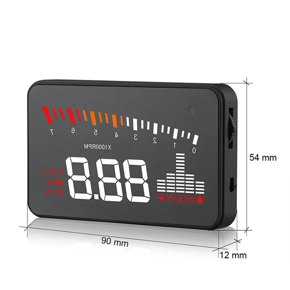 Автомобильный проектор на лобовое стекло X5 OBD II EOBD Предупреждение предупреждения