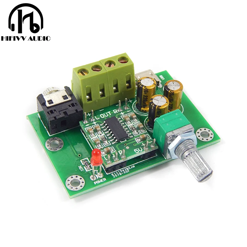 Горячая Распродажа, HiFi PAM8403 цифровой усилитель мощности, плата DIY 2.0CH 3 Вт DC5V вход, обновленная версия