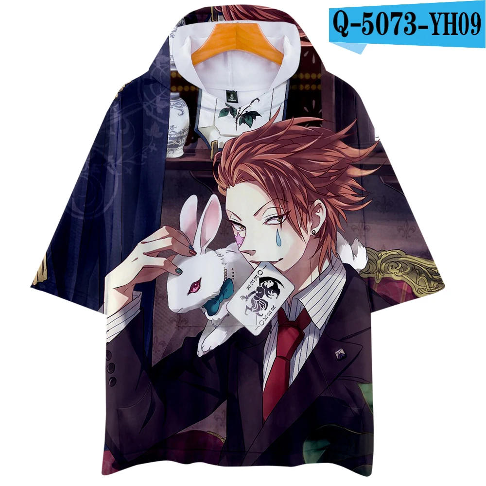 Hisoka 3D принт Harajuku поп-футболки Женская и мужская одежда горячая Распродажа шапки с коротким рукавом Футболка Повседневная Kpops плюс размер xxl - Цвет: gray