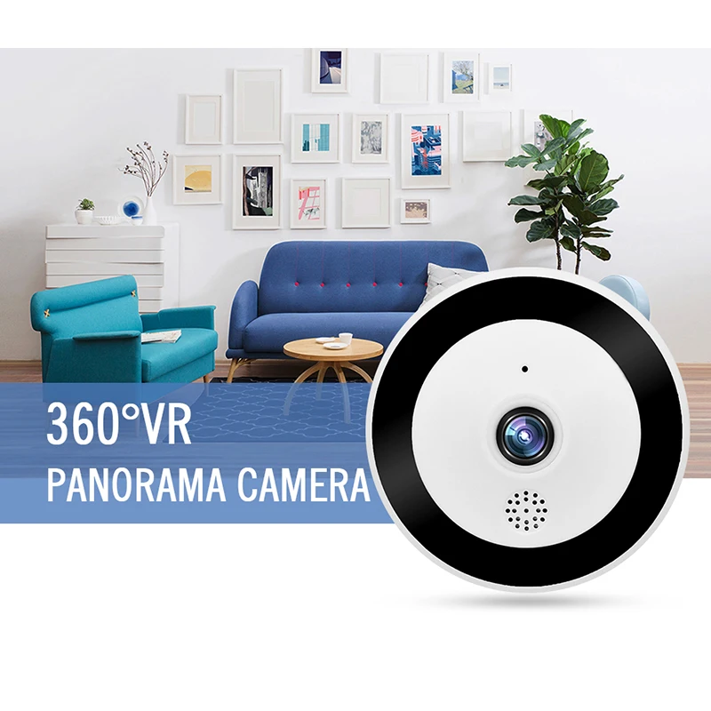 Wistino HD 960P беспроводной панорамный VR камера 360 градусов wifi ip видеонаблюдение