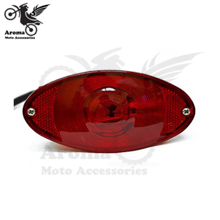 Задний фонарь для мотоцикла ellipse красный свет стоп-сигнал Harley Davidson Chopper Honda Kawasaki