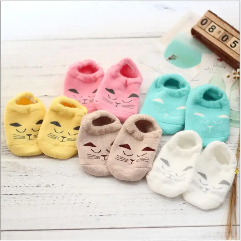 Детские Оригинальные хлопковые носки для младенцев на весну/лето детские