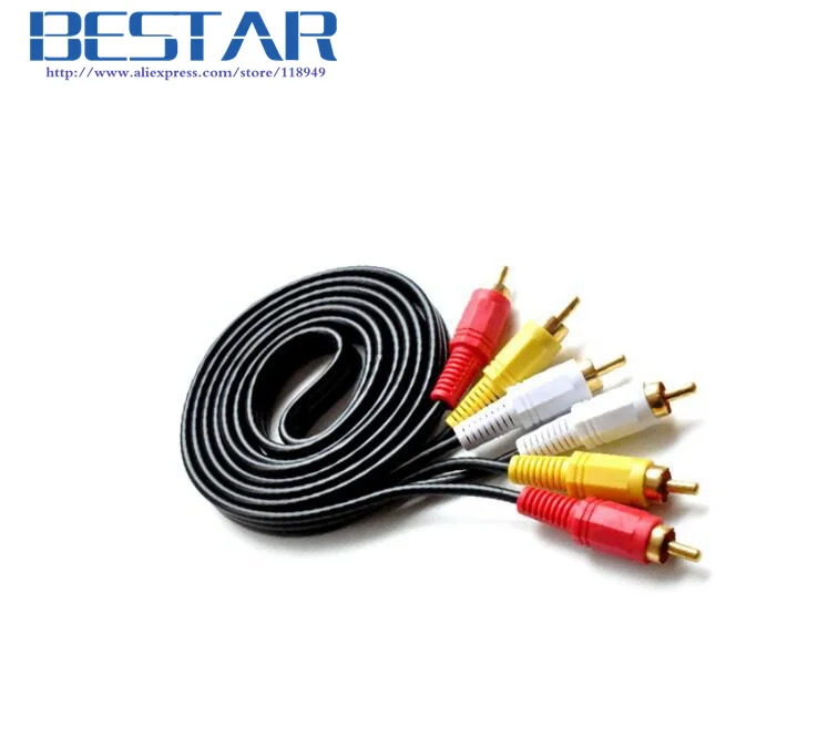 3RCA to 3 RCA Male Composite Audio Video AV male Cable 1.5M 3M 5M 10M 15M 20M Plug 3X Retail &amp Wholesale | Компьютеры и офис