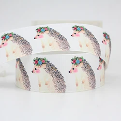 ribbon 38mm 6 1-1/" модная лента с животным принтом, корсажная лента, 38 мм, набор, мультяшный персонаж, сделай сам, для шитья волос, подарочная упаковка, ленточный аксессуар - Цвет: ribbon 38mm 6
