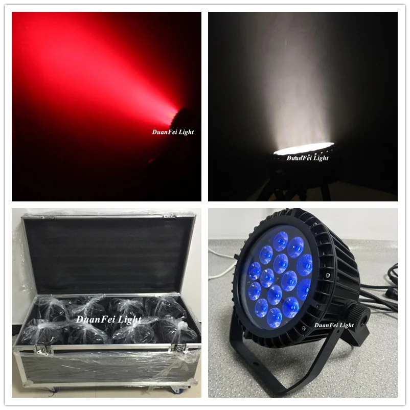 (8 шт./Чехол) RGBW Par 14x10w 4in1 dj slim par light Водонепроницаемый led rgbw flat par|Эффект освещения