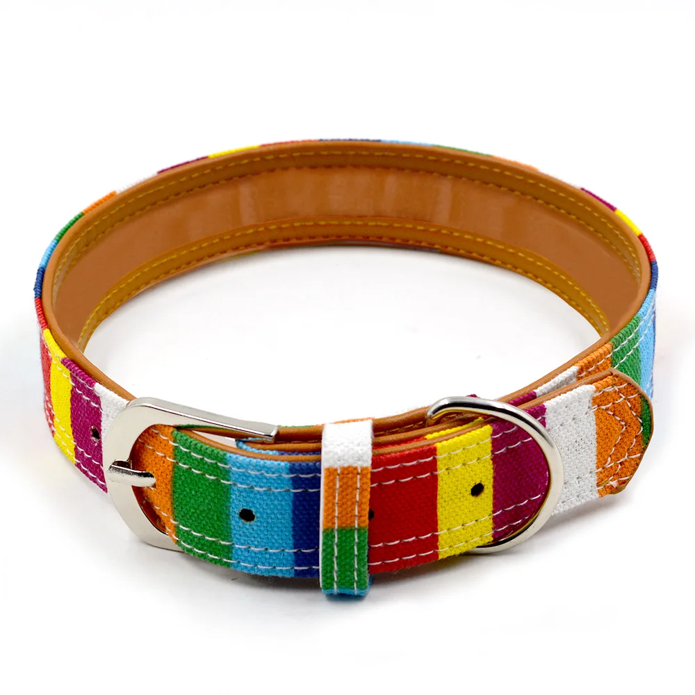 1 шт. ошейник для собак из ПУ кожи цветной простой высококачественный маленьких