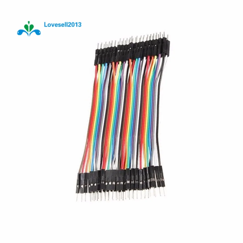 

40PCS 10CM 2.54MM Row Male to Male Dupont Cable Breadboard Jumper Wire For arduino