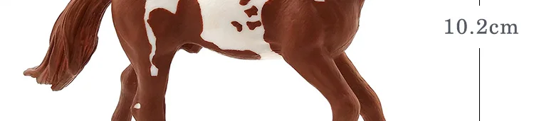 Зоопарк моделирование фермы животных пластиковая модель здания Ганноверская Дикая Лошадь фигурка ПВХ игрушка сад фигурки подарок для детей