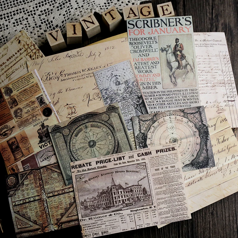 50 шт. старинные наклейки для скрапбукинга Happy Planner создания карт журналов | Дом и