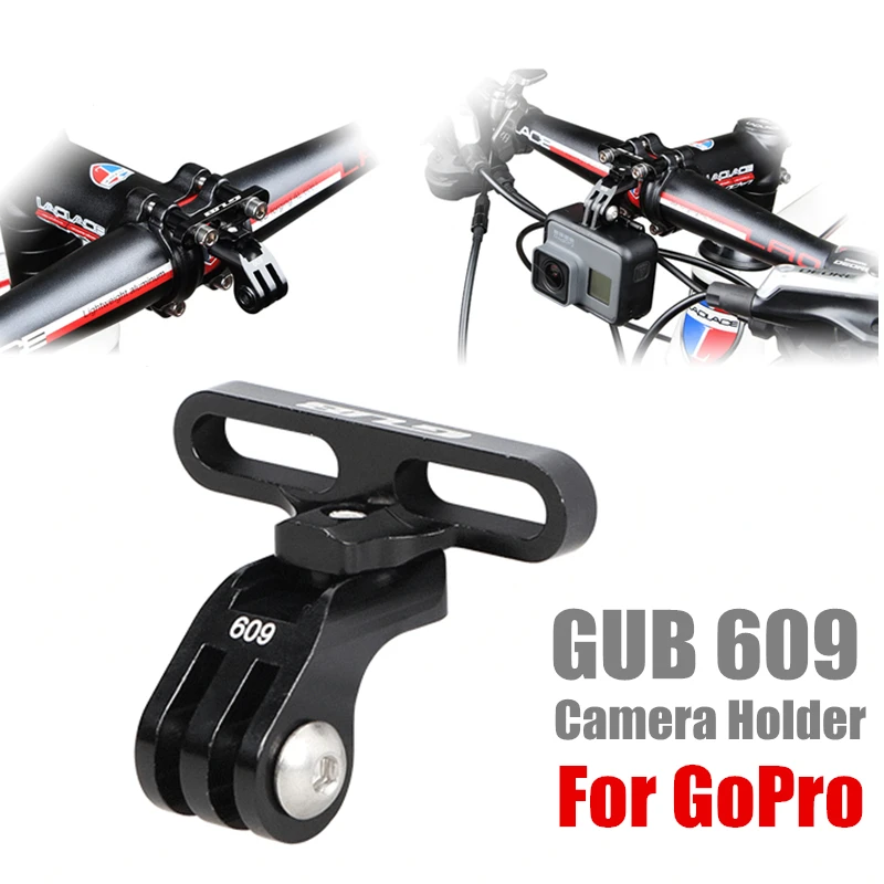 

GUB 609 Aluminum Bike Holder Adapter for GoPro Camera And Light Lamp Bicycle Stem Mount Accessory Digital Cameras