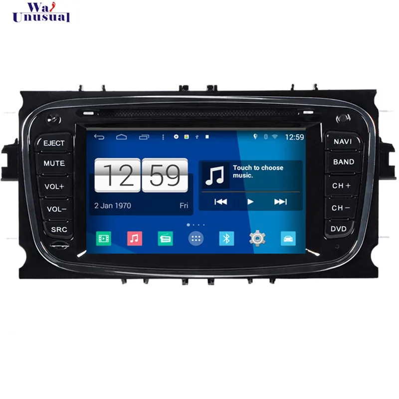 Wanuary 6 2 ''чистый Android 4 автомобильный dvd плеер для Ford mondeo focus S max GPS навигация с BT WIF
