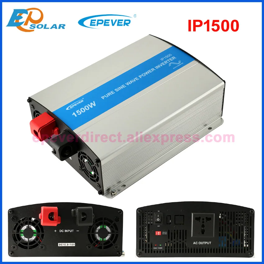 EPever IPower 1500W Solar Inverter 12V 24V DC Input 110V 120V 220V 230V AC Ouput Off Grid Tie Inverter Pure Sine Wave IP1500 EPever IPower 1500W Solar Inverter 12V 24V DC Input 110V 120V 220V 230V AC Ouput Off Grid Tie Inverter Pure Sine Wave IP1500