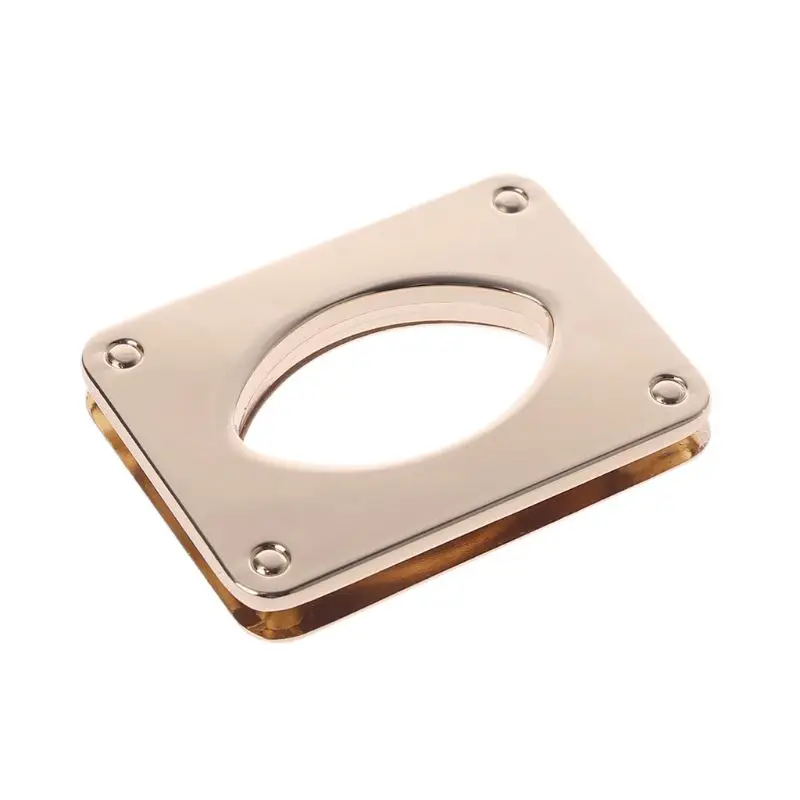 Прямоугольная застежка с закручивающимся замком ручная кожаная сумка через