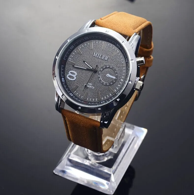 

MILER Army Military Watches Fashion Sport Watch Men Watch Leather Strap Quartz Watch Hour Clock relogio masculino reloj hombre