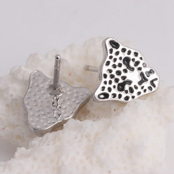 Дешевые милые серьги покрытые розами в форме лисы Женские Ювелирные изделия