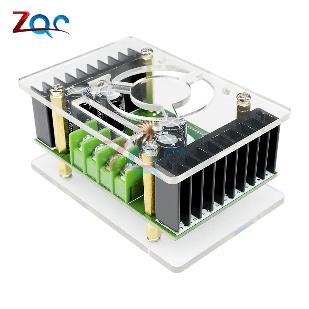 CC/CV Регулируемый DC 10 60V к 32V 10A понижающий преобразователь модуль питания ЖК