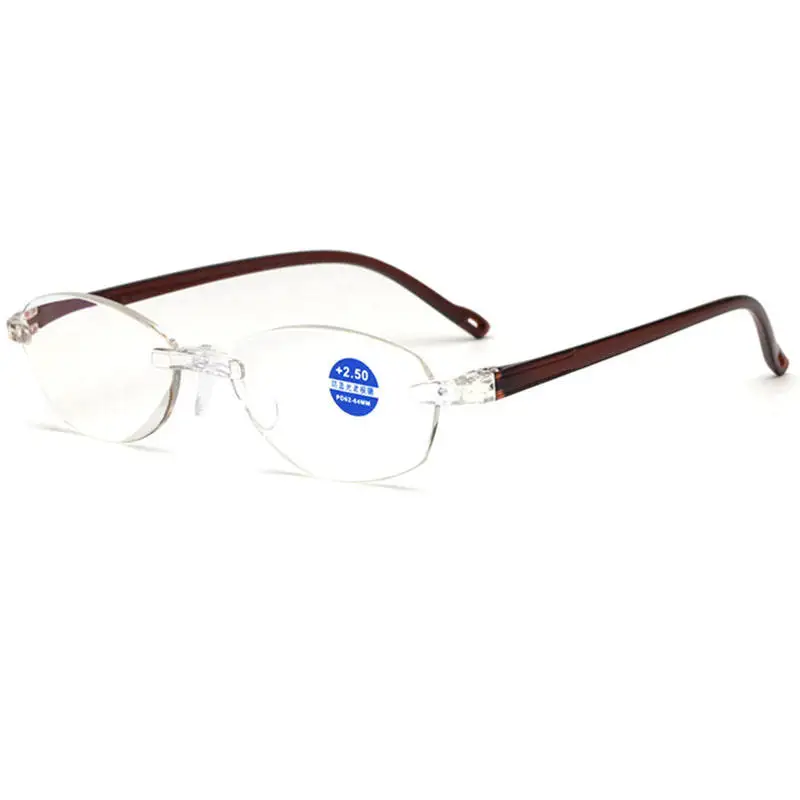 Мужские очки Gafas для дальнозоркости, черные, без рамки, женские розовые, анти-синие очки для чтения+ 1,0+ 1,5+ 2,0+ 2,5+ 3,0+ 3,5+ 4,0 R072