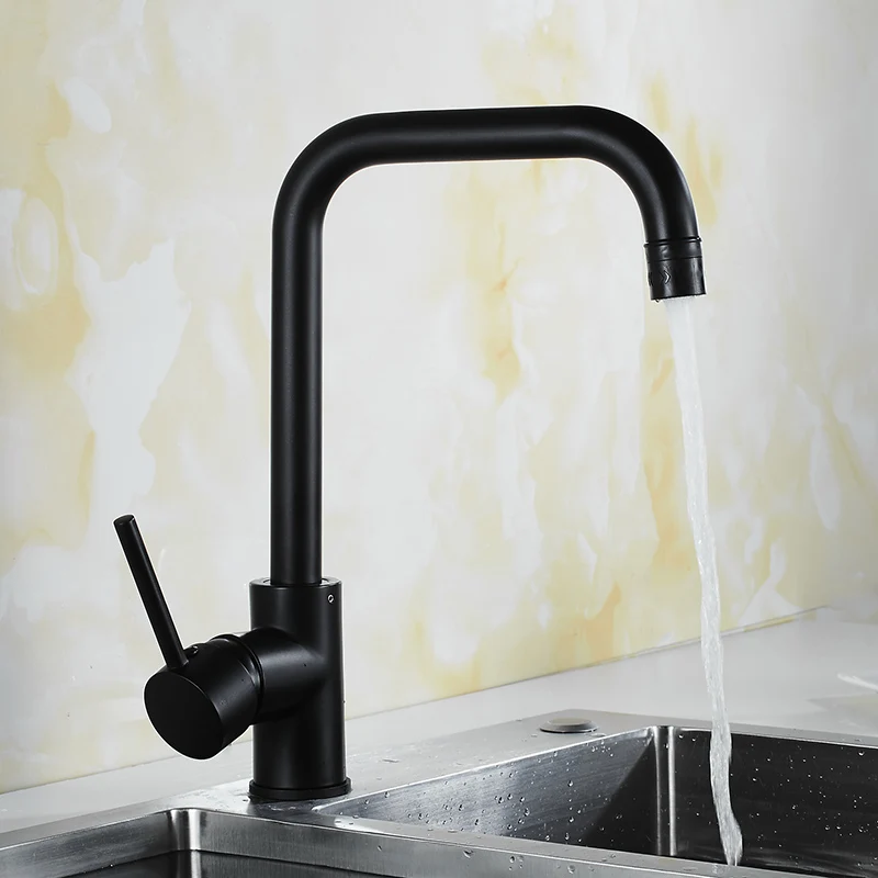 Azeta Modern Chrome Kitchen Tap Brass Material Mixer Deck Mounted Sink Faucet torneira cozinha AT9508 | Обустройство дома