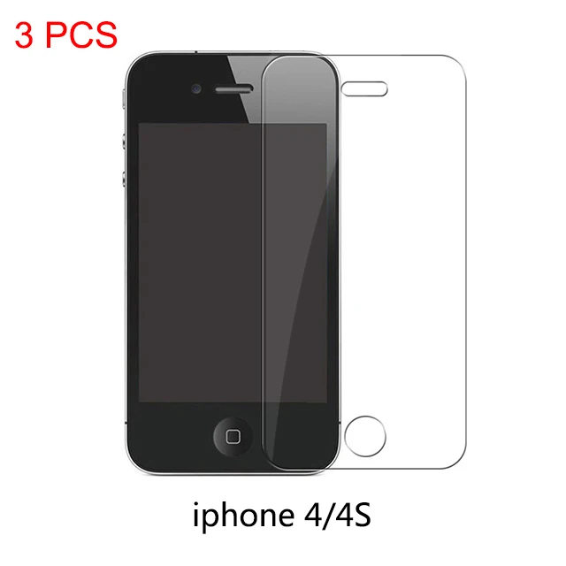 Защитное стекло для iphone 6 7 8 6s Plus X glass flim iphone 7 8x6 защита экрана закаленное стекло на iphone 7 6s - Цвет: For iphone 4 4S