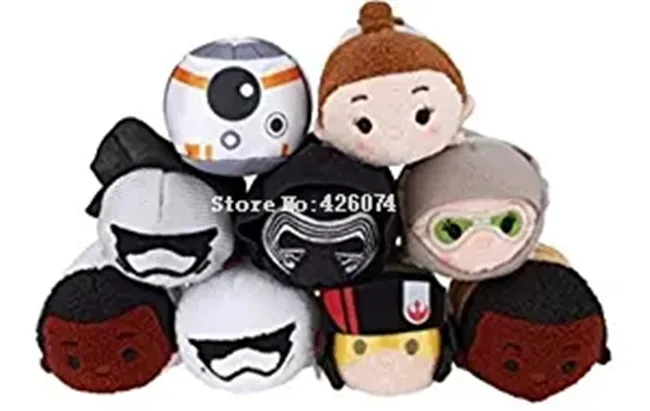 Новинка, Звездные войны, Leia, снеговик, Obi Wan, Kenobi, капитан, Phasma, BB-8, мини-Плюшевый очиститель для смартфона, детские мягкие игрушки для детей
