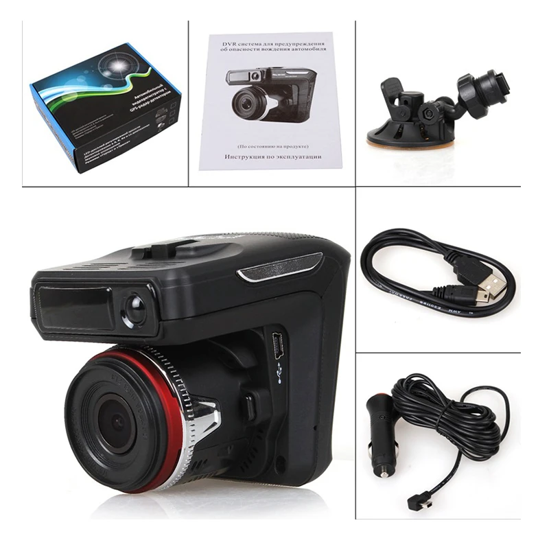 Новый HD 1080P 2 в 1 Радар детектор скорости DVR 4 &quotмини видеорегистратор с