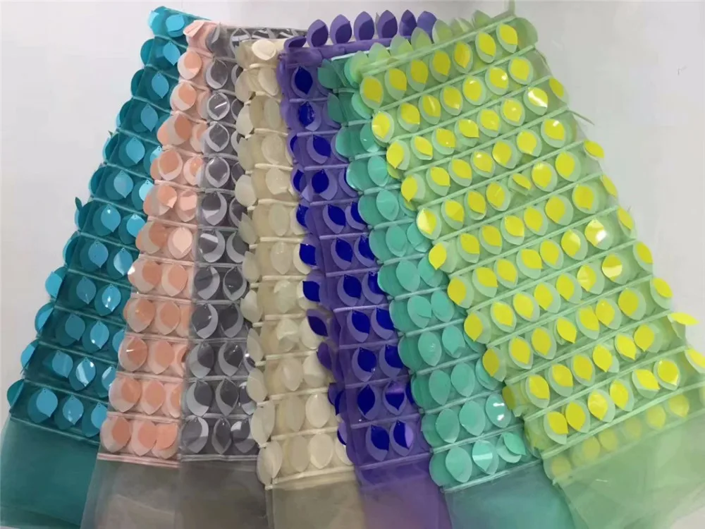 Кружевное платье для невесты с объемными блестками и сеткой в африканском стиле