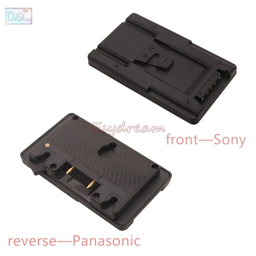 

New Gold Mount To V Mount Battery Adapter Plate Converter With D-tap Port