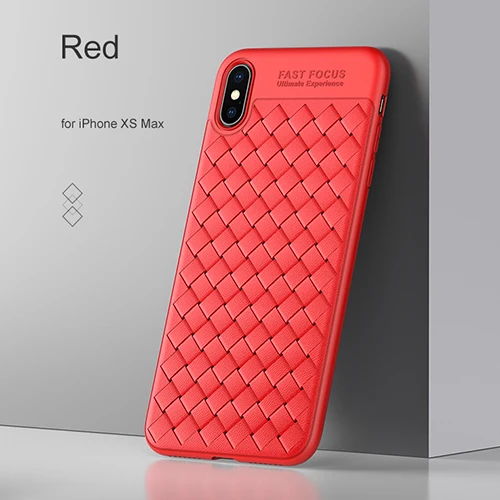 Red for iPhone XSM Новейший USAMS чехол для телефона для iPhone XR/XS Max мягкий задний чехол Полный протектор дышащий чехол для iPhone xs max Apple - Цвет: Red for iPhone XSM