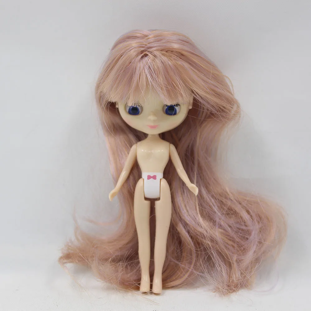 Мини blyth кукла Обнаженная фабрика кукла подходит для diy Изменить макияж волосы очень долго может изменить их волосы, такие как в точках - Цвет: Like the picture