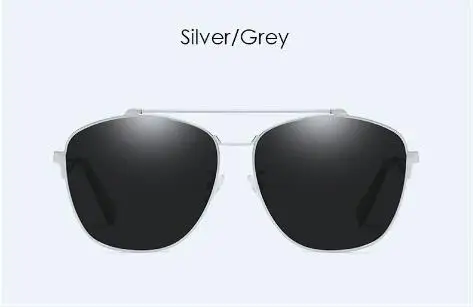 Silver Grey Женские поляризованные солнцезащитные очки, модные океанские солнечные очки с УФ-покрытием, поляризованные солнцезащитные очки для вождения - Цвет линз: Silver Grey