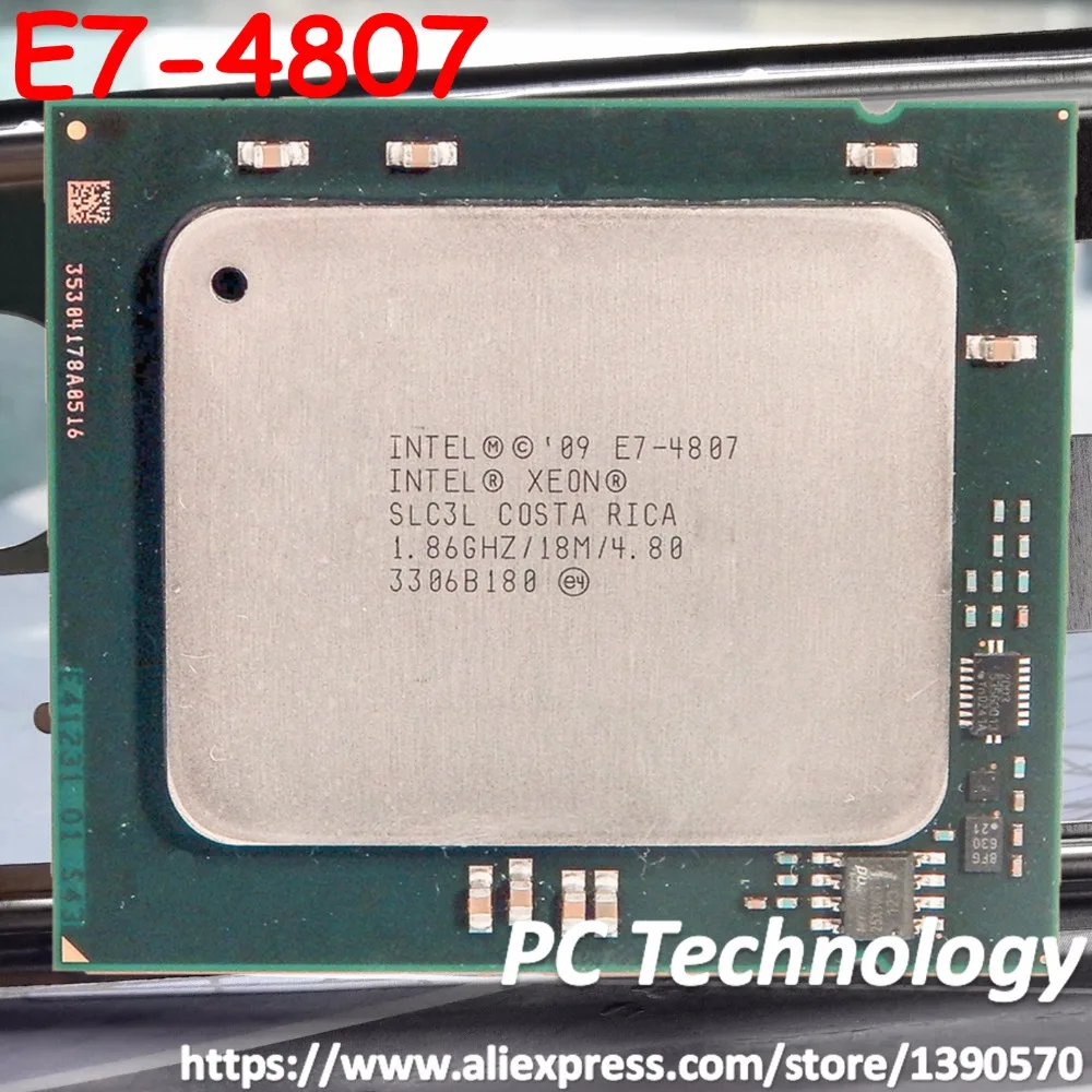 Оригинальный процессор Intel Xeon E7 4807 1 86 ГГц 6 ядер 18 МБ 95 Вт 32 нм разъем LGA1567
