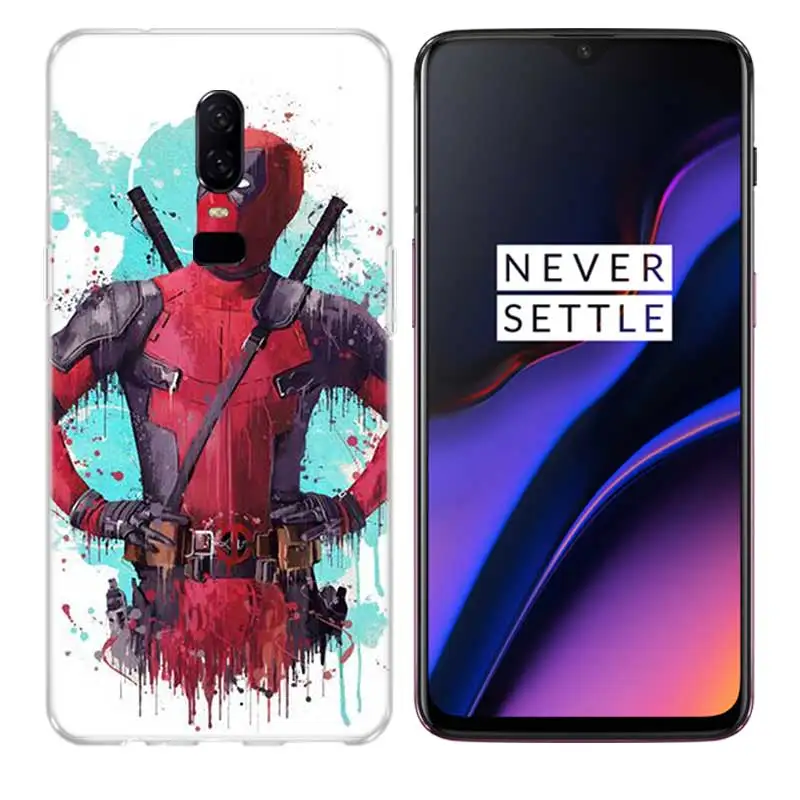 Marvel Hero Deadpool Comic Phone case Frosted Fundas Silicon Case For OnePlus 7 Pro 6T 6 5T 5 Cover |